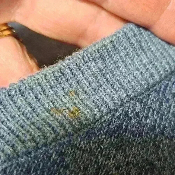 Greg Norman Tasso Elba Men's Long Sleeve Blue Argyle Knit Golf Sweater S… - Picture 4 of 7